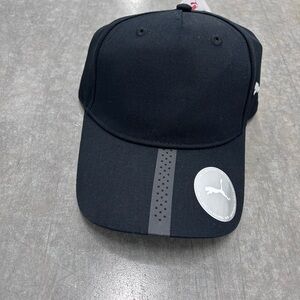 Puma Black and Gray Athletic Cap